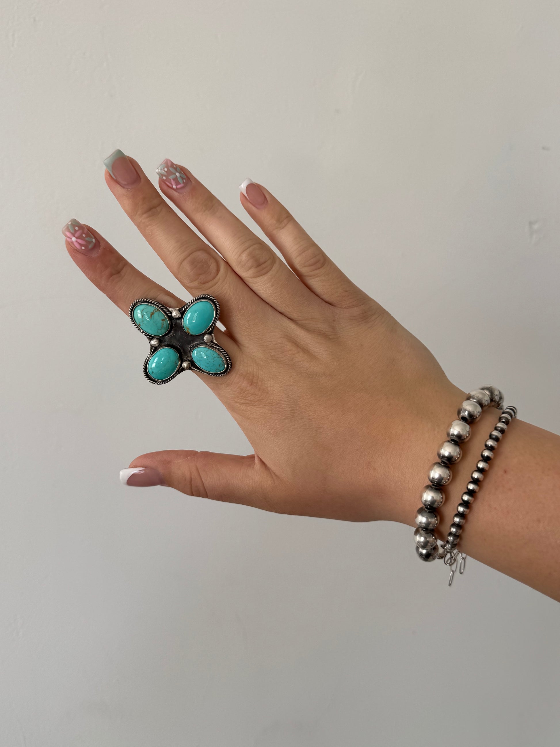 Size 10.25 Turquoise Cross Ring – Ranchin' Roots Boutique