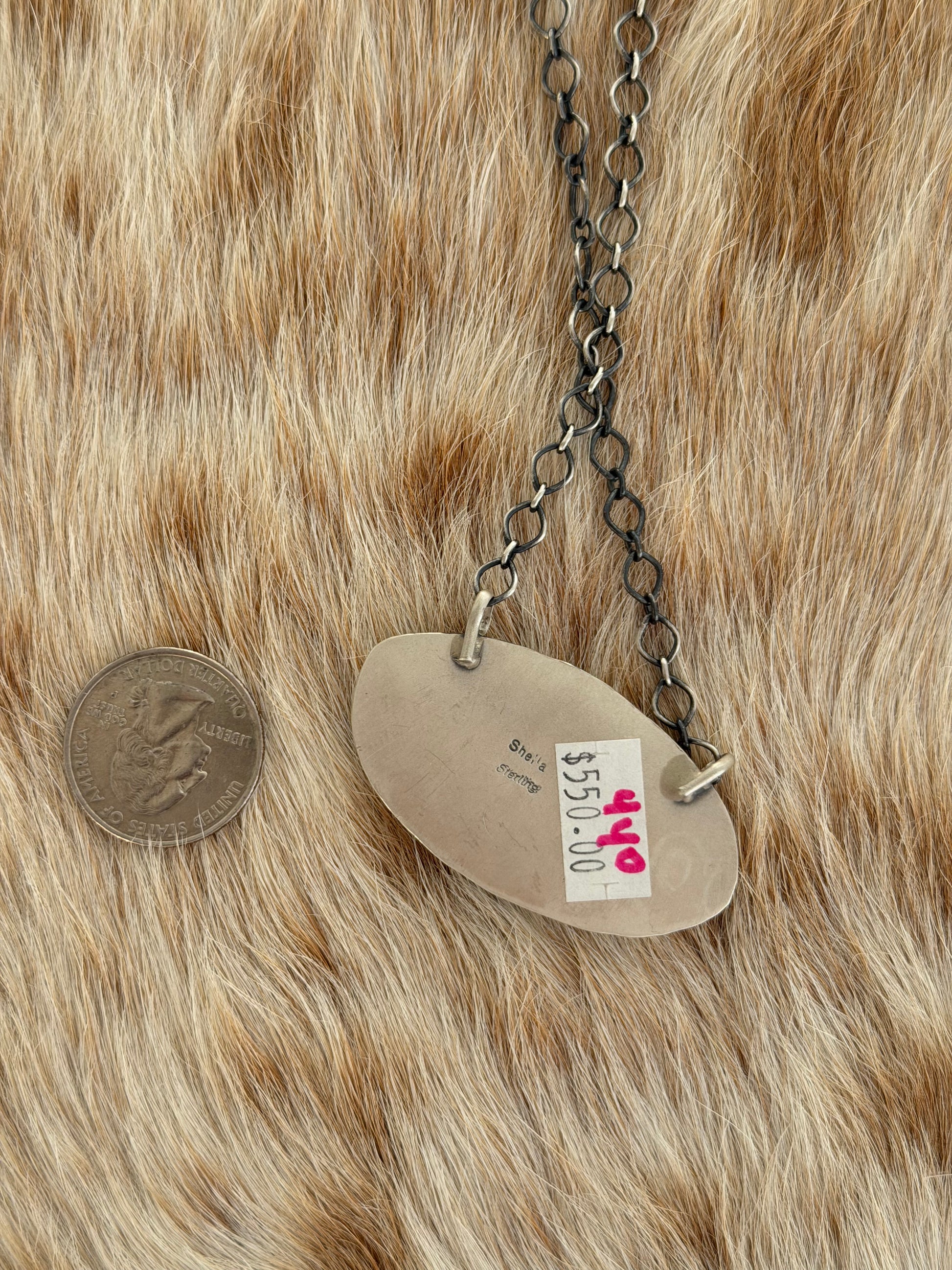 Sonoran Gold Turquoise Cluster Bar Necklace