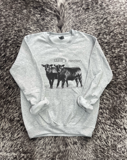 Thank a Rancher Western Crewneck