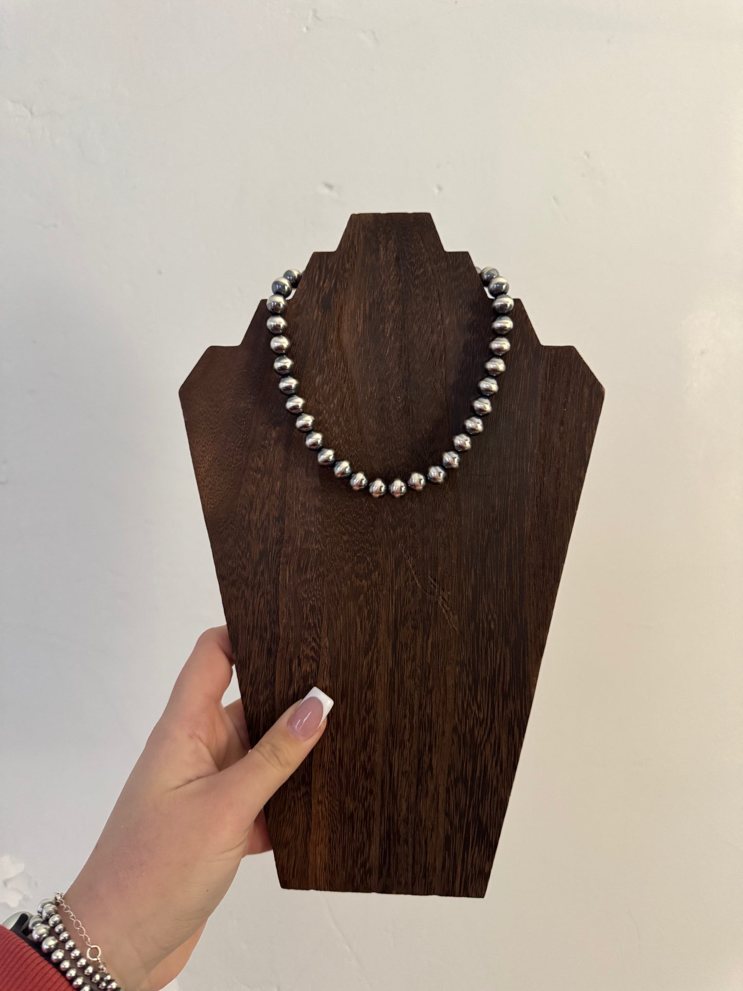 10mm Sterling Pearl Necklace