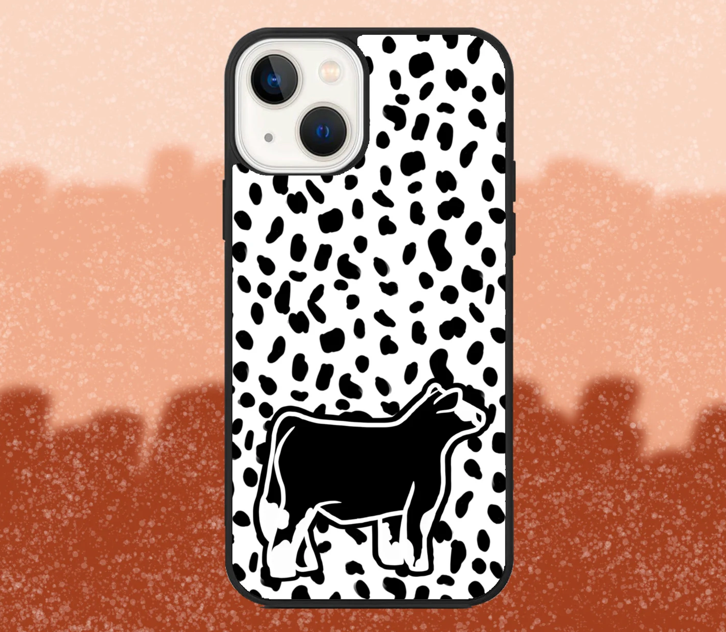 Baldie Market Steer Dalmatian Print iPhone Case