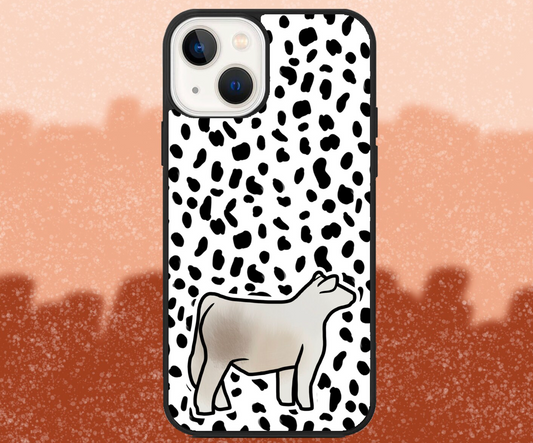 Smoky Market Steer Dalmatian Print iPhone Case