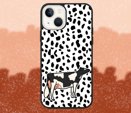 Holstein Dairy Cow Dalmatian Print iPhone Case