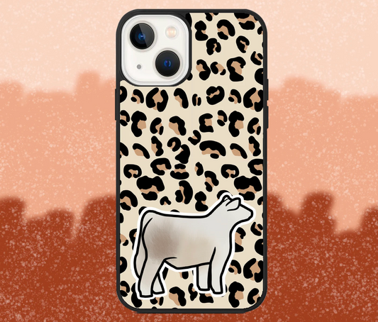 Smoky Market Steer Leopard Print iPhone Case