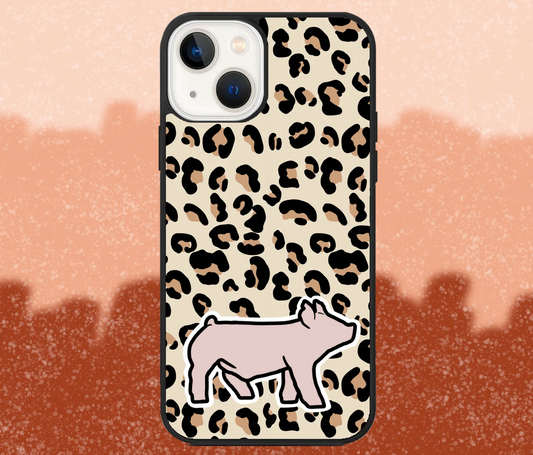 Yorkshire Market Hog Leopard Print iPhone Case