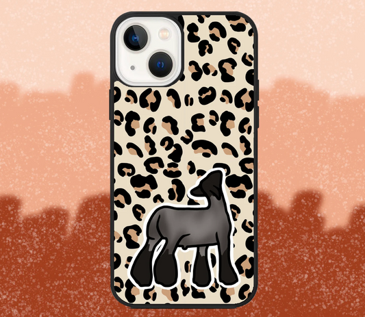 Black Market Lamb Leopard Print iPhone Case