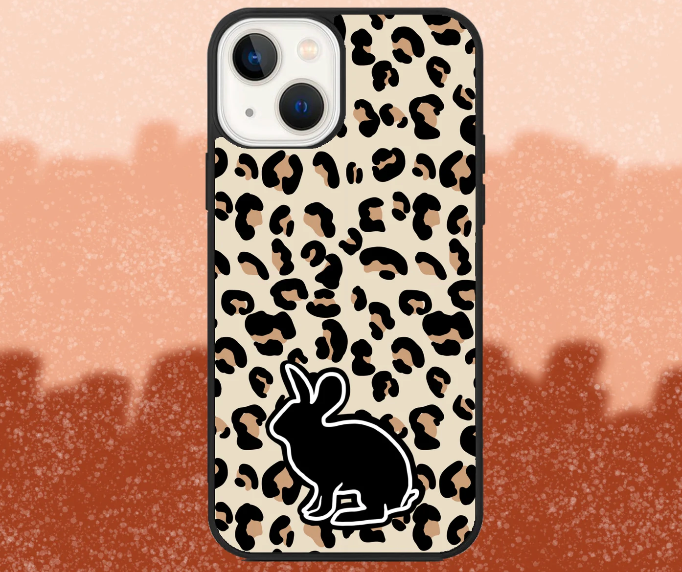 Rabbit Leopard Print iPhone Case