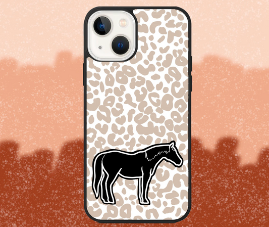 Horse Leopard Print iPhone Case