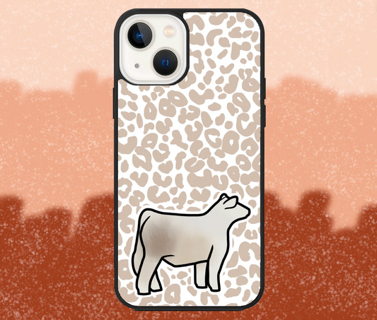 Smoky Market Steer Leopard Print iPhone Case