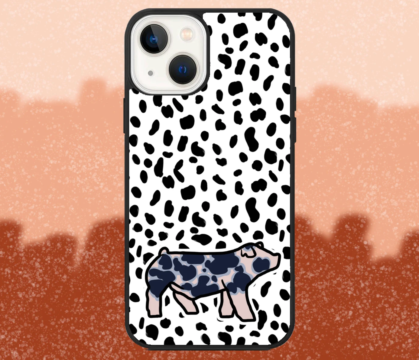 Spot Market Hog Dalmatian Pattern iPhone Case