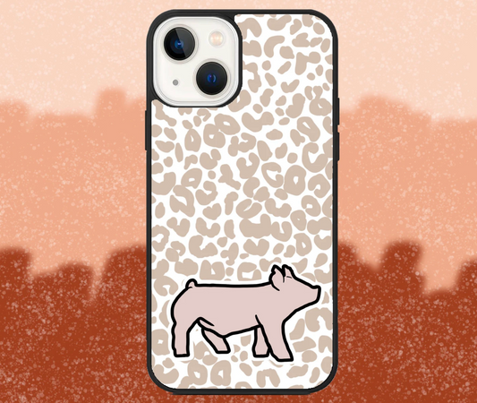 Yorkshire Market Hog Leopard Print iPhone Case