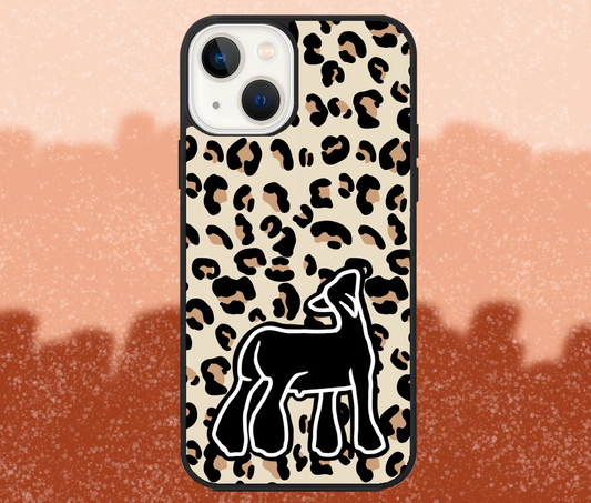 Black Market Lamb Leopard Print iPhone Case