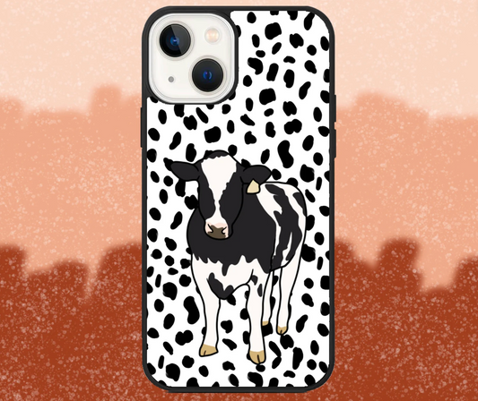 Holstein Dairy Steer Dalmatian Print iPhone Case