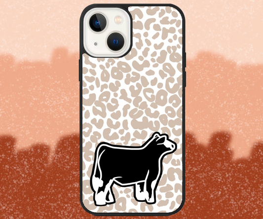 Baldie Market Steer Leopard Print iPhone Case