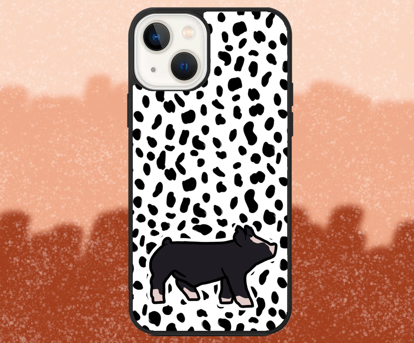 Berkshire Market Hog Dalmatian Pattern iPhone Case