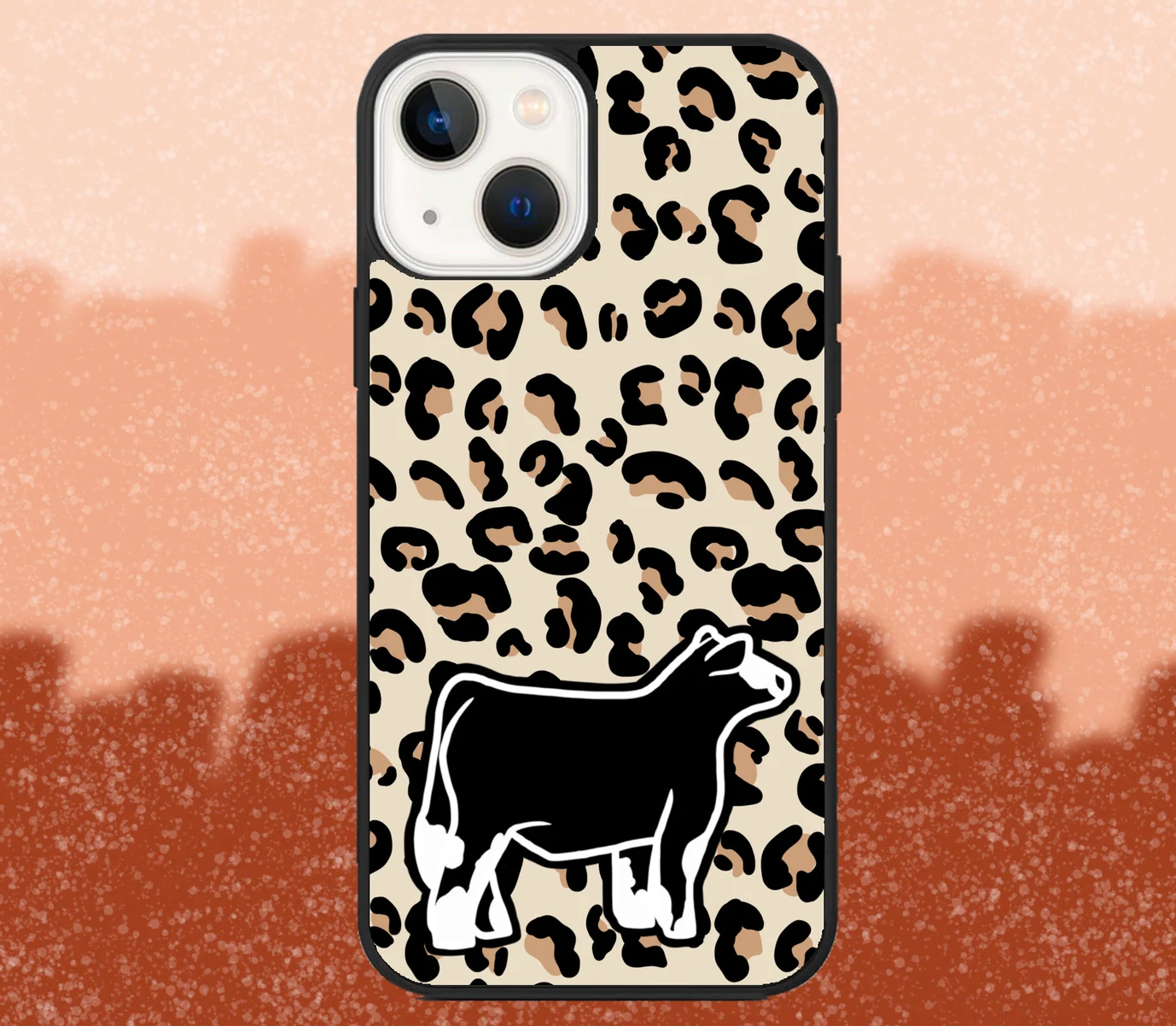 Baldie Market Steer Leopard Print iPhone Case