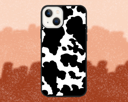 Black and White Cow Pattern iPhone Case